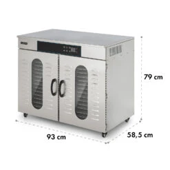 Master Jerky 500 Dörrautomat 3000W 40-90 °C 24h-Timer Edelstahl Silber -Küchenbedarf Angebote 10034545 yy 0008 dimensions