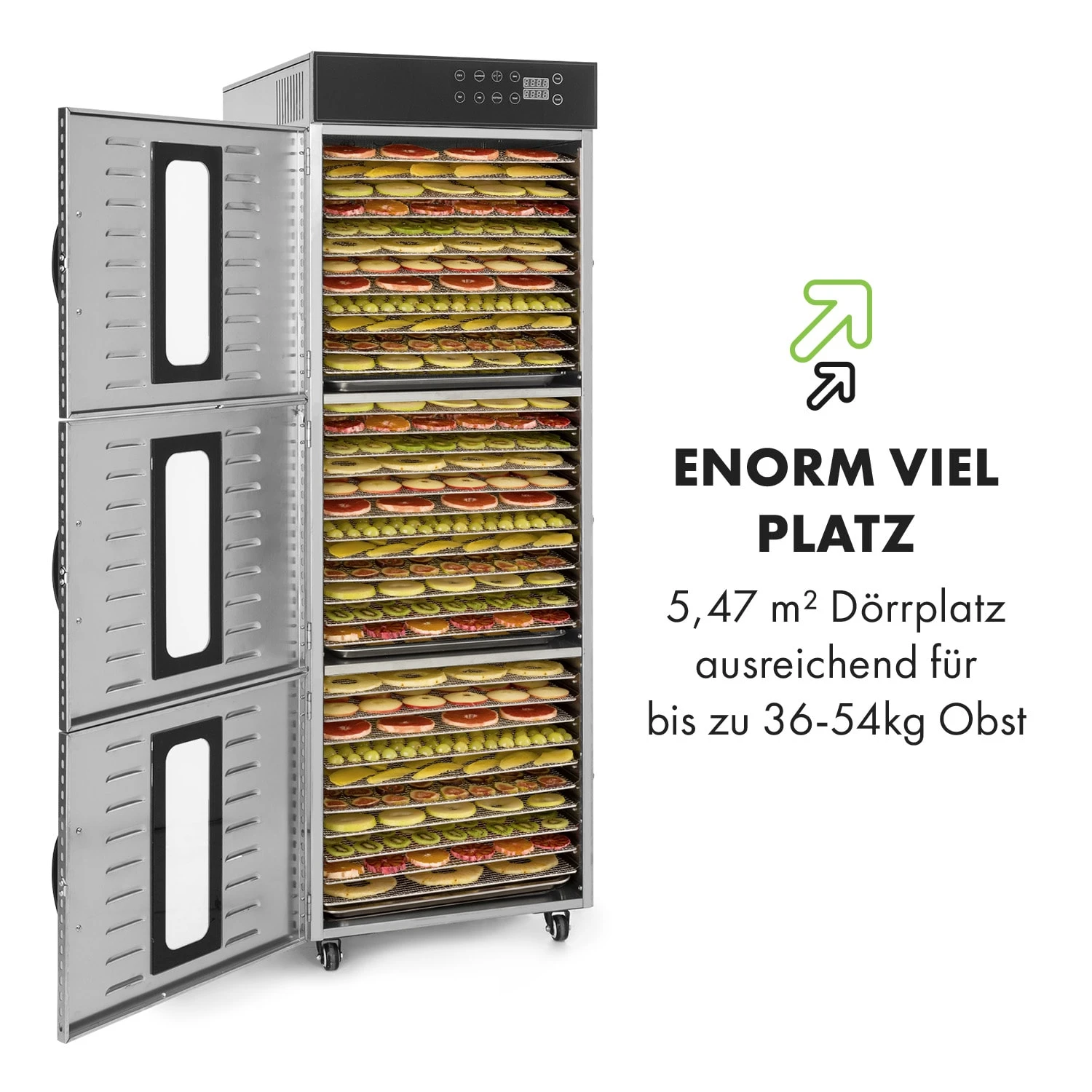 Master Jerky 550 Dörrautomat 2400W 40-90 °C 24h-Timer Edelstahl Silber 8 Master Jerky 550 Dörrautomat 2400W 40-90 °C 24h-Timer Edelstahl Silber – Bild 6