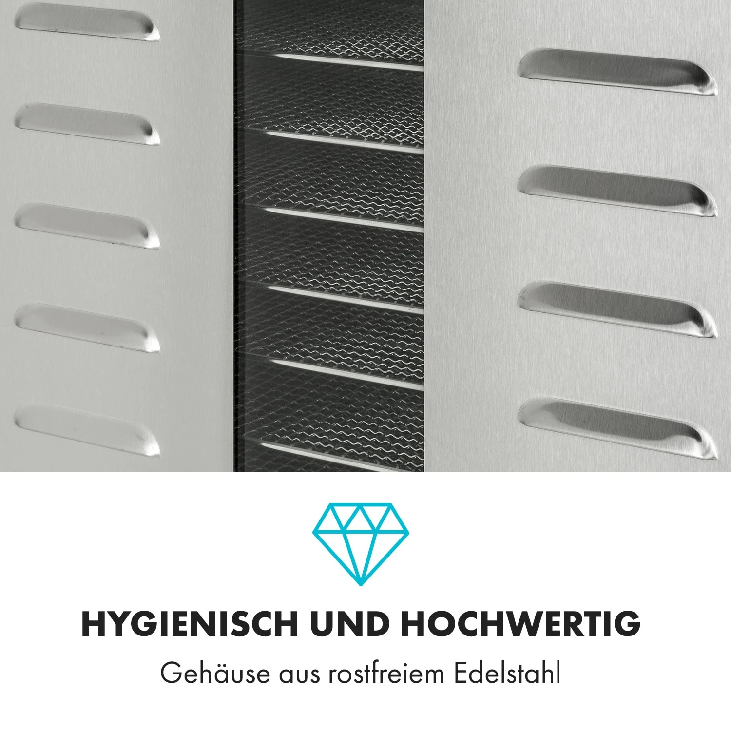 Master Jerky 550 Dörrautomat 2400W 40-90 °C 24h-Timer Edelstahl Silber 9 Master Jerky 550 Dörrautomat 2400W 40-90 °C 24h-Timer Edelstahl Silber – Bild 7