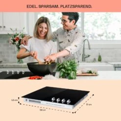 EasyCook Keramikkochfeld 6100W Drehregler Schwarz -Küchenbedarf Angebote 10034604 de 0006 usp