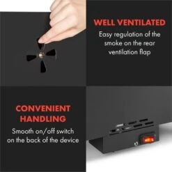 Flintstone Räucherofen 1600W Thermometer Edelstahl Elektrisch 20 Flintstone Räucherofen 1600W Thermometer Edelstahl Elektrisch -Küchenbedarf Angebote 10034702 yy 0009 logo Klarstein NES C16