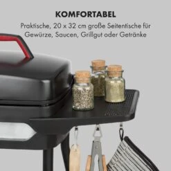 Gatsby Elektrogrill 2000W Antihaft-Grillfläche Seitentische Schwarz -Küchenbedarf Angebote 10034706 de 0003 logo
