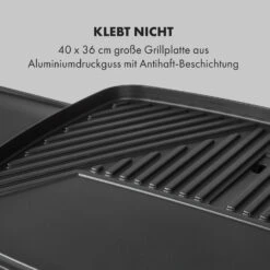 Gatsby Elektrogrill 2000W Antihaft-Grillfläche Seitentische Schwarz -Küchenbedarf Angebote 10034706 de 0004 logo