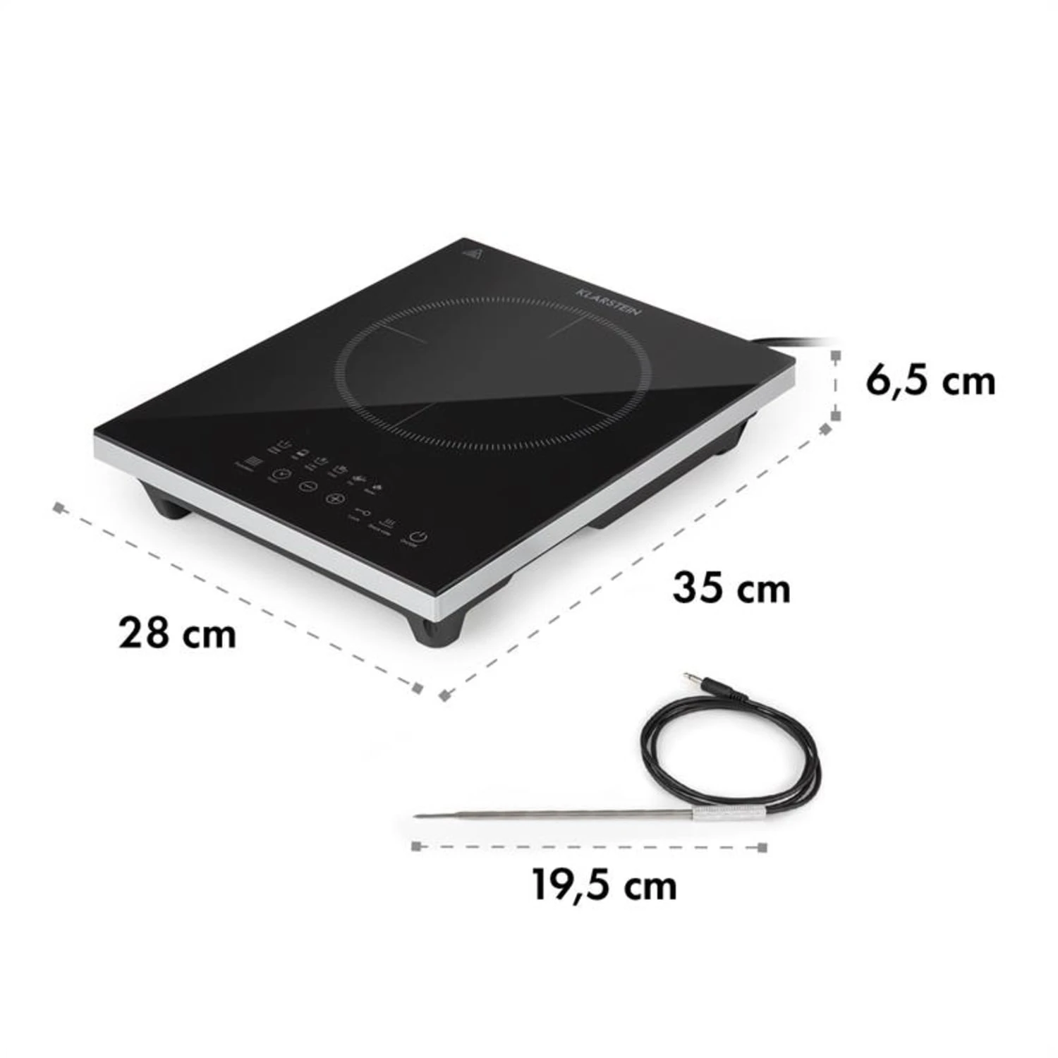 Cook N Roll Induktionskochfeld 2000W Timer 10 Stufen Bratenthermometer 11 Cook N Roll Induktionskochfeld 2000W Timer 10 Stufen Bratenthermometer – Bild 9