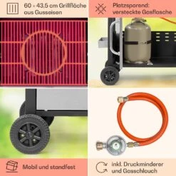 Tomahawk Gasgrill 3 X 3,6 KW Brenner 60 X 43,5 Cm Grill Edelstahl -Küchenbedarf Angebote 10034711 de 0005 usp
