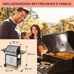 Tomahawk Gasgrill 3 X 3,6 KW Brenner 60 X 43,5 Cm Grill Edelstahl -Küchenbedarf Angebote 10034711 de 0006 usp