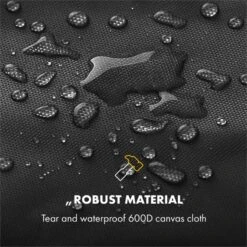 Tomahawk Wetterschutzhaube 600D Canvas 30/70% PE/PVC Schwarz 11 Tomahawk Wetterschutzhaube 600D Canvas 30/70% PE/PVC Schwarz -Küchenbedarf Angebote 10034713 yy 0003 logo Klarstein Tomahawk Wetterschutzhaube 140cm