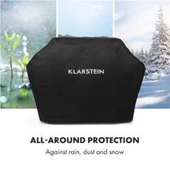 Tomahawk Wetterschutzhaube 600D Canvas 30/70% PE/PVC Schwarz 13 Tomahawk Wetterschutzhaube 600D Canvas 30/70% PE/PVC Schwarz -Küchenbedarf Angebote 10034713 yy 0005 logo Klarstein Tomahawk Wetterschutzhaube 140cm