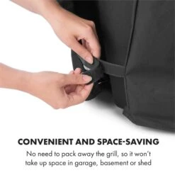 Tomahawk Wetterschutzhaube 600D Canvas 30/70% PE/PVC Schwarz 14 Tomahawk Wetterschutzhaube 600D Canvas 30/70% PE/PVC Schwarz -Küchenbedarf Angebote 10034713 yy 0006 logo Klarstein Tomahawk Wetterschutzhaube 140cm