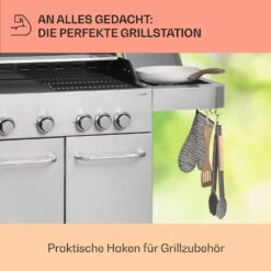 Valkyrie Gasgrill 4x3,5 KW + 3,15 KW Brenner 74x44 Cm Grill Edelstahl -Küchenbedarf Angebote 10034715 de 0007 usp