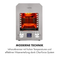 Hannibal Hochtemperaturgrill Indoor 2.200W 850°C Edelstahl Silber -Küchenbedarf Angebote 10034803 de 0003 logo