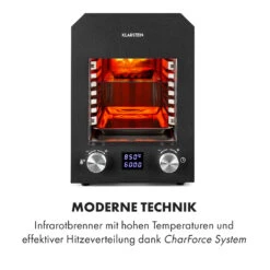 Hannibal Hochtemperaturgrill Indoor 2.200W 850°C Edelstahl Schwarz -Küchenbedarf Angebote 10034804 de 0003 logo