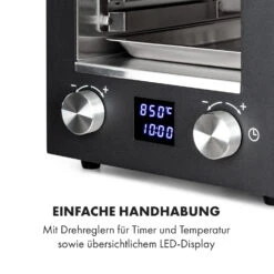 Hannibal Hochtemperaturgrill Indoor 2.200W 850°C Edelstahl Schwarz -Küchenbedarf Angebote 10034804 de 0005 logo
