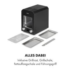 Hannibal Hochtemperaturgrill Indoor 2.200W 850°C Edelstahl Schwarz -Küchenbedarf Angebote 10034804 de 0008 logo