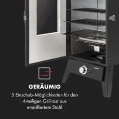 Pasadena Gas-Räuchergrill 2,5 KW Heizleistung 180 °C / 350 °F Max. 16 Pasadena Gas-Räuchergrill 2,5 KW Heizleistung 180 °C / 350 °F Max. -Küchenbedarf Angebote 10034818 de 0005 logo