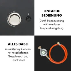 Pasadena Gas-Räuchergrill 2,5 KW Heizleistung 180 °C / 350 °F Max. 19 Pasadena Gas-Räuchergrill 2,5 KW Heizleistung 180 °C / 350 °F Max. -Küchenbedarf Angebote 10034818 de 0008 logo