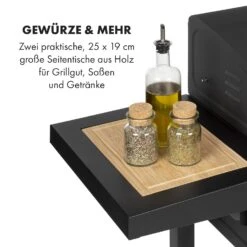Meat Machine Holzkohlegrill BBQ 45x32,5cm Thermometer Bodenrollen -Küchenbedarf Angebote 10034819 de 0005 logo