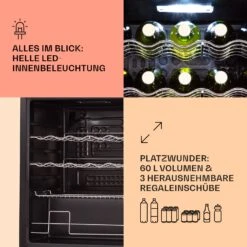 Coachella 60 Kühlschrank 60 Liter WiFi-Funktion Hintergrundbeleuchtung -Küchenbedarf Angebote 10034821 de 0004 usp