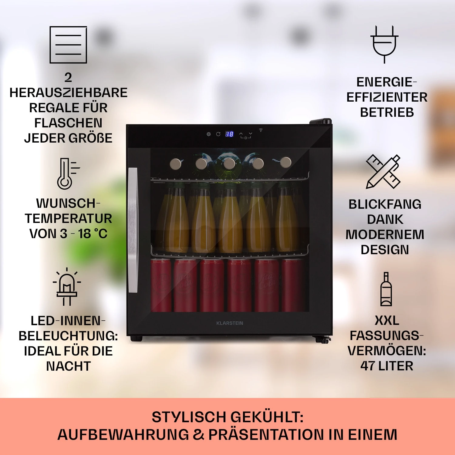 Coachella 50 Weinkühlschrank 47 Liter WiFi-Funktion Hintergrundbeleuchtung Edelstahl 4 Coachella 50 Weinkühlschrank 47 Liter WiFi-Funktion Hintergrundbeleuchtung Edelstahl – Bild 2