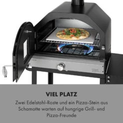 Pizzaiolo Pro Pizza-Gasgrill 76x143x66cm Schamottestein Stahl Mobil -Küchenbedarf Angebote 10034844 de 0003 logo