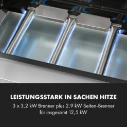 Valkyrie Gasgrill 3x3,2 + 2,9 KW Sichtfenster 54x42 Cm Grill Edelstahl 16 Valkyrie Gasgrill 3x3,2 + 2,9 KW Sichtfenster 54x42 Cm Grill Edelstahl -Küchenbedarf Angebote 10034845 de 0005 logo