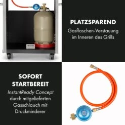 Valkyrie Gasgrill 3x3,2 + 2,9 KW Sichtfenster 54x42 Cm Grill Edelstahl 18 Valkyrie Gasgrill 3x3,2 + 2,9 KW Sichtfenster 54x42 Cm Grill Edelstahl -Küchenbedarf Angebote 10034845 de 0007 logo