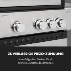 Valkyrie Gasgrill 3x3,2 + 2,9 KW Sichtfenster 54x42 Cm Grill Edelstahl 20 Valkyrie Gasgrill 3x3,2 + 2,9 KW Sichtfenster 54x42 Cm Grill Edelstahl -Küchenbedarf Angebote 10034845 de 0009 logo