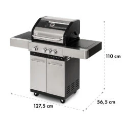 Valkyrie Gasgrill 3x3,2 + 2,9 KW Sichtfenster 54x42 Cm Grill Edelstahl 21 Valkyrie Gasgrill 3x3,2 + 2,9 KW Sichtfenster 54x42 Cm Grill Edelstahl -Küchenbedarf Angebote 10034845 yy 0010 logo Klarstein Valkyrie Gasgrill 3plus1 Brenner Edelstahl