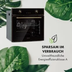 Elizabeth Einbaubackofen Retro 2200 Watt 70l Messingoptik Display -Küchenbedarf Angebote 10034880 de 0007 logo