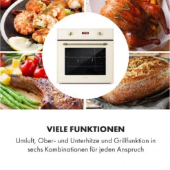 Elizabeth Einbaubackofen Retro 2200W 70L 50 - 250 °C Timer Display 14 Elizabeth Einbaubackofen Retro 2200W 70L 50 - 250 °C Timer Display -Küchenbedarf Angebote 10034881 de 0004 logo