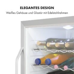 Beersafe XL Crystal White Kühlschrank 60 Liter 4 Böden Panoramaglastür Edelstahl -Küchenbedarf Angebote 10034892 de 0007 logo