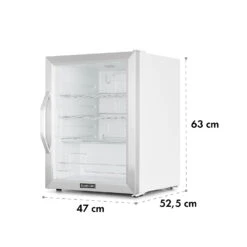 Beersafe XL Crystal White Kühlschrank 60 Liter 4 Böden Panoramaglastür Edelstahl -Küchenbedarf Angebote 10034892 yy 0009 logo