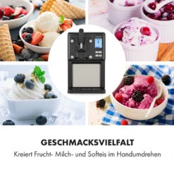 Sweet Sundae Eiscrememaschine Kompressor 1,5l Edelstahl Schwarz -Küchenbedarf Angebote 10034911 de 0004 logo