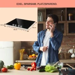 Kochheld 4-Zonen-Induktionskochfeld 6000W Dreh-Regler Glas Schwarz -Küchenbedarf Angebote 10034947 de 0006 usp