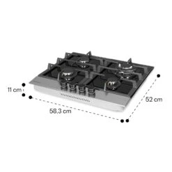 Alchemist 4 Zonen Gaskochfeld Aluminium-Brenner Glaskeramik Schwarz 19 Alchemist 4 Zonen Gaskochfeld Aluminium-Brenner Glaskeramik Schwarz -Küchenbedarf Angebote 10034969 yy 0011 dimensions