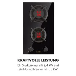 Goldflame Domino Gaskochfeld 2-flammig Messing-Brenner Glaskeramik -Küchenbedarf Angebote 10034971 de 0006 logo