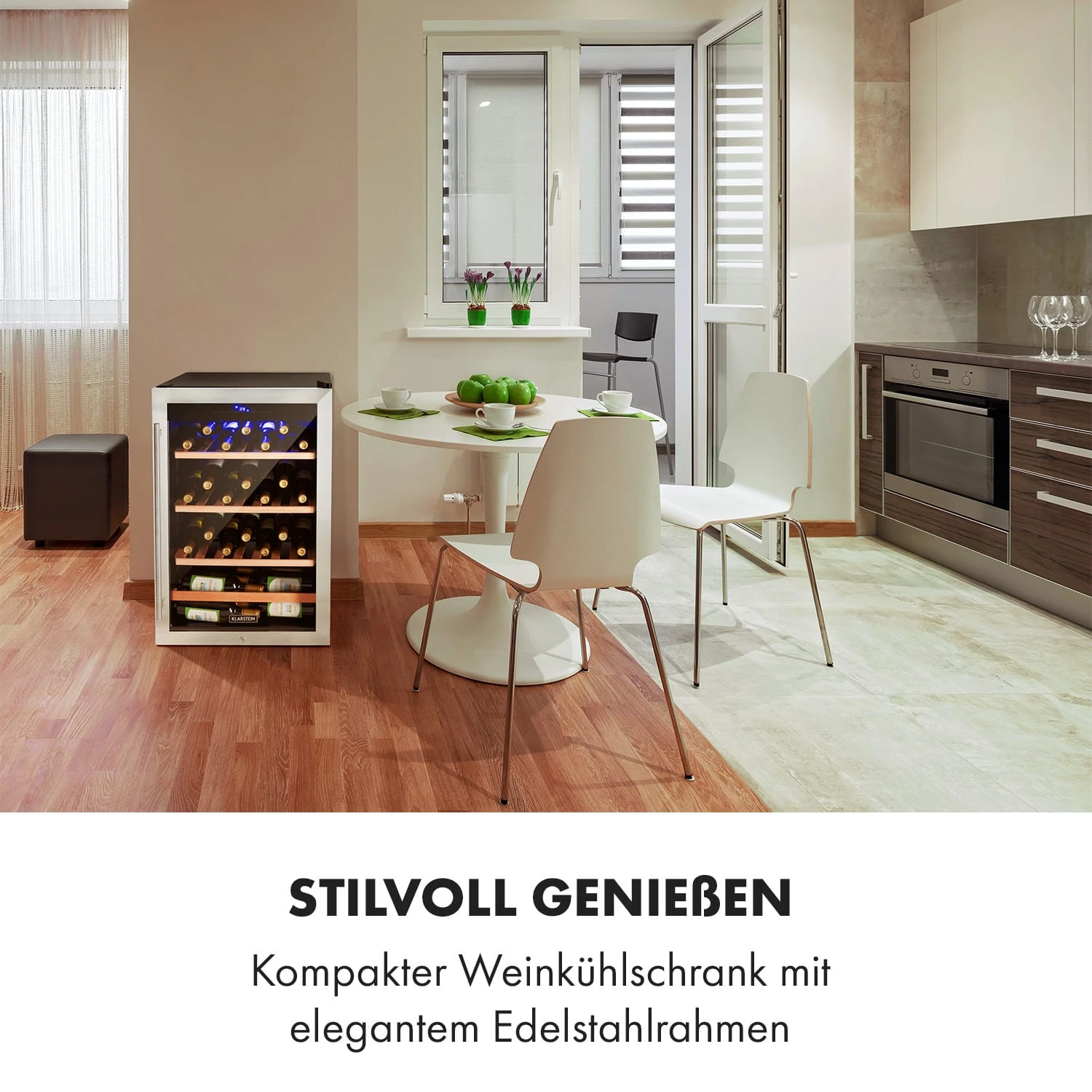 Vinamour 48 Uno Weinkühlschrank 128l 48Fl 3 Einschübe 4-18°C 4 Vinamour 48 Uno Weinkühlschrank 128l 48Fl 3 Einschübe 4-18°C – Bild 2