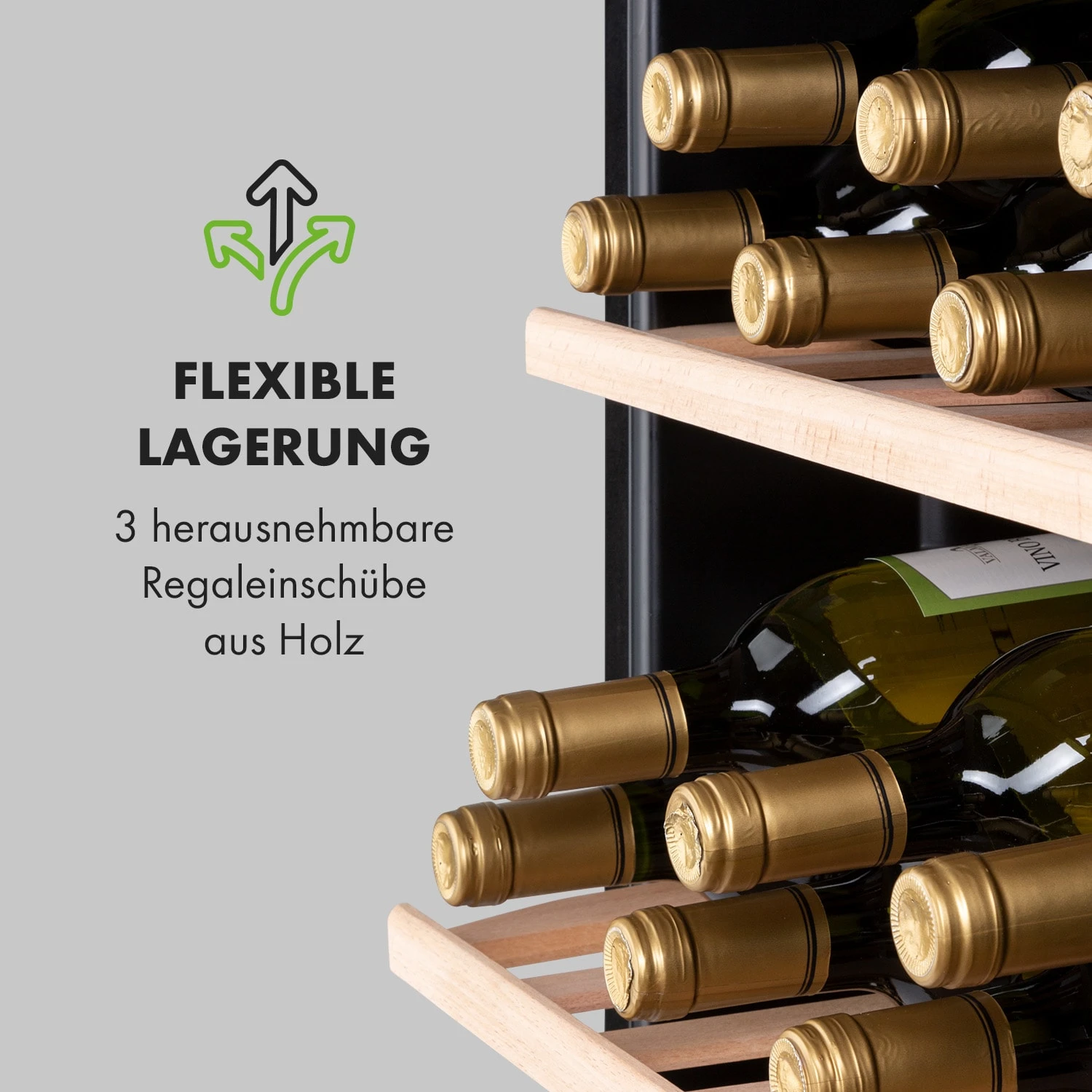 Vinamour 48 Uno Weinkühlschrank 128l 48Fl 3 Einschübe 4-18°C 9 Vinamour 48 Uno Weinkühlschrank 128l 48Fl 3 Einschübe 4-18°C – Bild 7