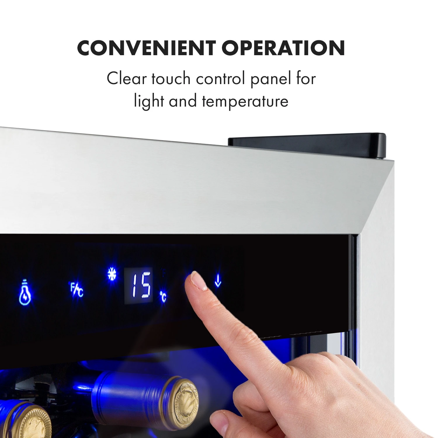 Vinamour 48 Uno Weinkühlschrank 128l 48Fl 3 Einschübe 4-18°C 8 Vinamour 48 Uno Weinkühlschrank 128l 48Fl 3 Einschübe 4-18°C – Bild 6