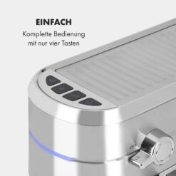 Futura Espressomaker 20 Bar 1450 Watt 20 Bar Wassertank: 1,25 Liter Rostfreier Edelstahl -Küchenbedarf Angebote 10035183 de 0006 logo
