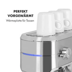 Futura Espressomaker 20 Bar 1450 Watt 20 Bar Wassertank: 1,25 Liter Rostfreier Edelstahl -Küchenbedarf Angebote 10035183 de 0008 logo