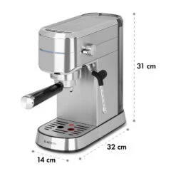 Futura Espressomaker 20 Bar 1450 Watt 20 Bar Wassertank: 1,25 Liter Rostfreier Edelstahl -Küchenbedarf Angebote 10035183 yy 0010 logo