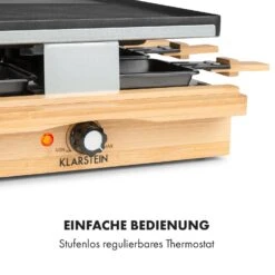 Tournedo Raclette 1200W Aluminiumguss 8 Personen Holz-Dekor 16 Tournedo Raclette 1200W Aluminiumguss 8 Personen Holz-Dekor -Küchenbedarf Angebote 10035219 de 0006 logo