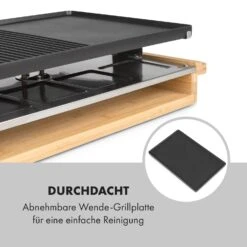 Tournedo Raclette 1200W Aluminiumguss 8 Personen Holz-Dekor 17 Tournedo Raclette 1200W Aluminiumguss 8 Personen Holz-Dekor -Küchenbedarf Angebote 10035219 de 0007 logo