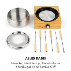 Bambus Fondue Edelstahl-Topf 800W -Küchenbedarf Angebote 10035221 de 0004 logo