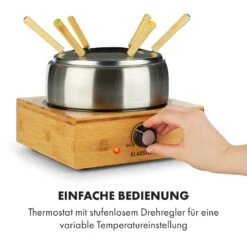 Bambus Fondue Edelstahl-Topf 800W -Küchenbedarf Angebote 10035221 de 0005 logo