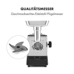 Kraftprotz Elektrischer Fleischwolf 700 W Kupfermotor Hack Wurst Kebbe Edelstahl -Küchenbedarf Angebote 10035233 de 0004 logo