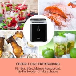 Chillout Eiswürfelmaschine Bulleteis 12kg/24h Wassertank: 1,5 L -Küchenbedarf Angebote 10035320 de 0003 usp