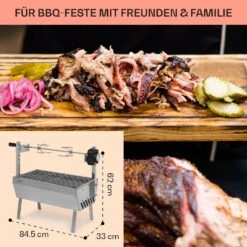 Sauenland Mini Rotisserie-Grill Drehspieß 4W 12kg Max. Edelstahl -Küchenbedarf Angebote 10035371 de 0006 usp