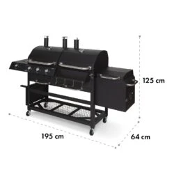 Kingsville Smoker Kombigrill Gas Kohle Smoker 13,5kW 3+1 Brenner -Küchenbedarf Angebote 10035409 yy 0011 logo